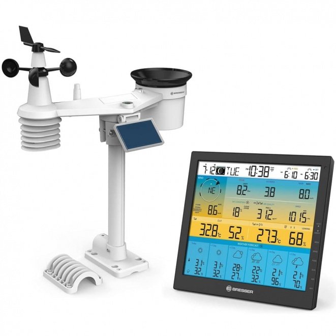 Bresser 7-in-1 Solar Powered Sensor 6-Day 4CAST PRO SF Wi-Fi Weather Station